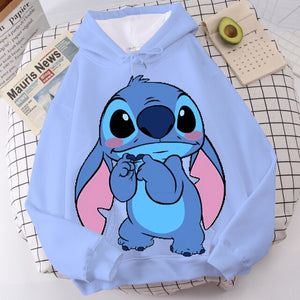 Sudadera Stitch Hoodie Parejas