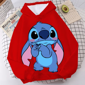 Sudadera Stitch Hoodie Parejas