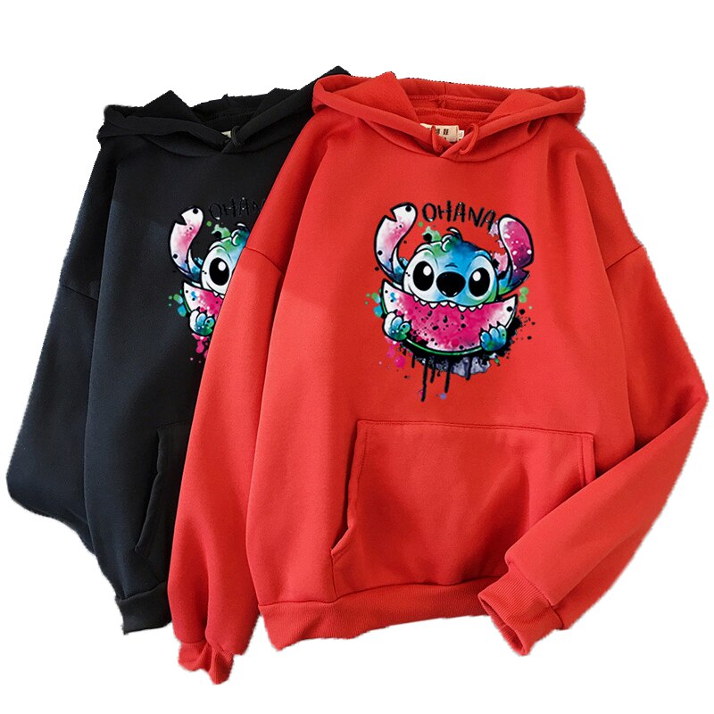 Sudadera Stitch Hoodie Parejas