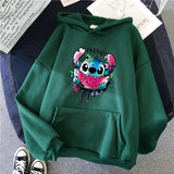 Sudadera Stitch Hoodie Parejas