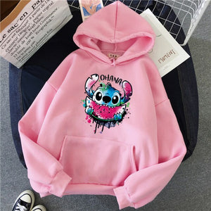 Sudadera Stitch Hoodie Parejas