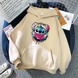 Sudadera Stitch Hoodie Parejas