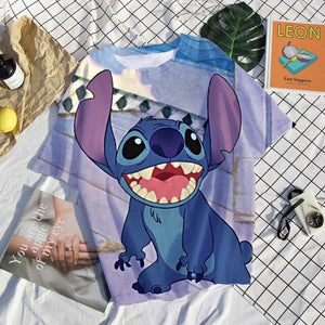 Camiseta Stitch 3D chica