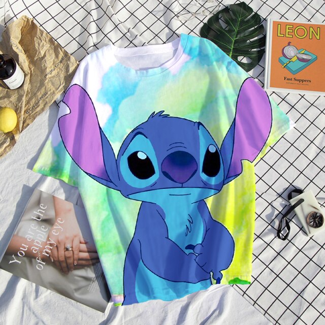 Camiseta Stitch 3D chica