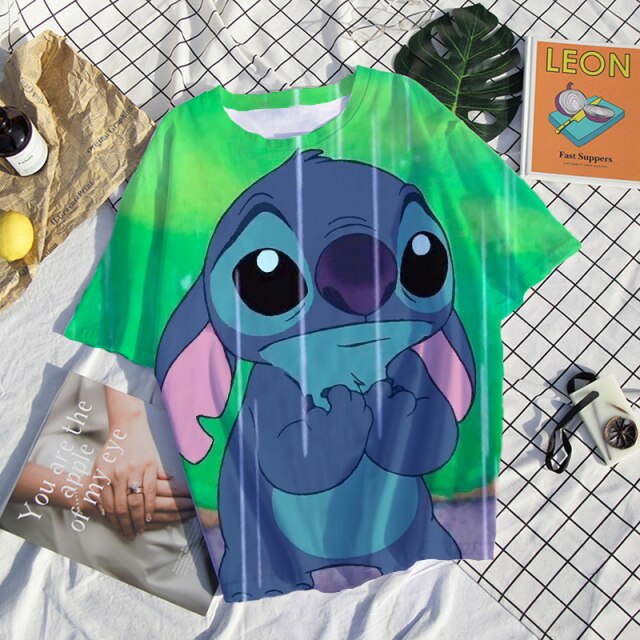 Camiseta Stitch 3D chica