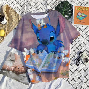 Camiseta Stitch 3D chica