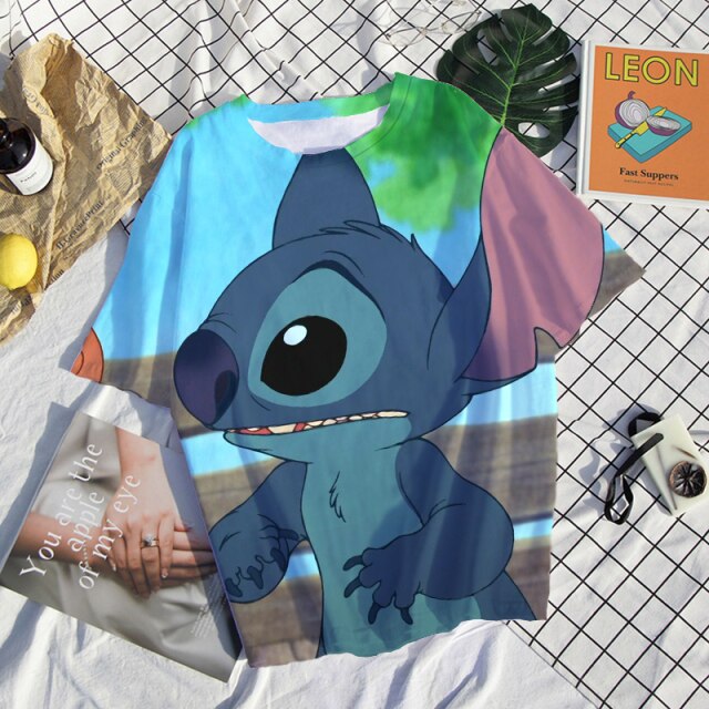 Camiseta Stitch 3D chica