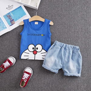 Conjunto 2 piezas Doraemon bebe