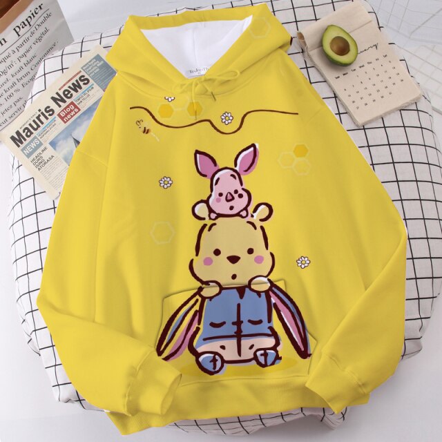 Sudadera Winnie Pooh Hoodie Kawaii