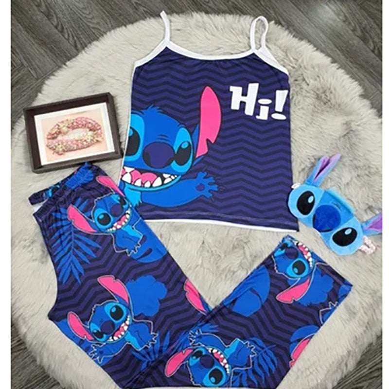 Pijama tirantes pantalon largo Stitch