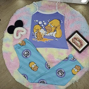 Pijama tirantes pantalon largo Stitch