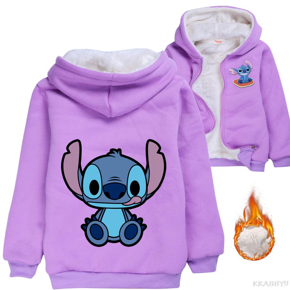 Chaqueta peluda Stitch niños