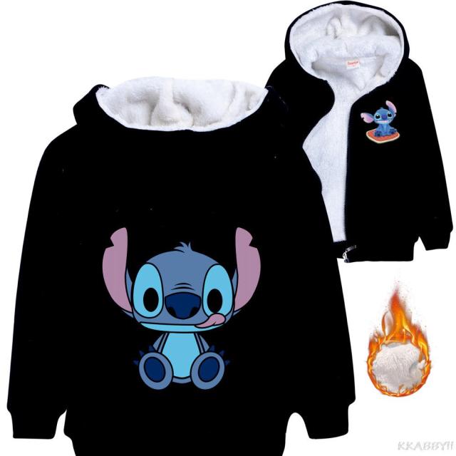 Chaqueta peluda Stitch niños