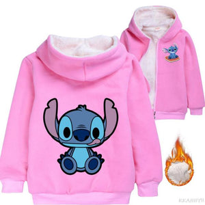 Chaqueta peluda Stitch niños