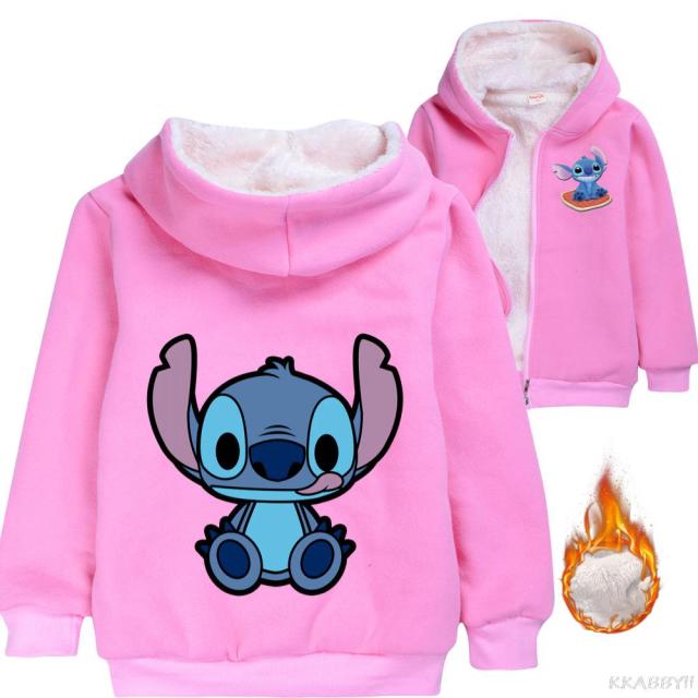 Chaqueta peluda Stitch niños