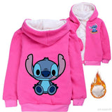 Chaqueta peluda Stitch niños