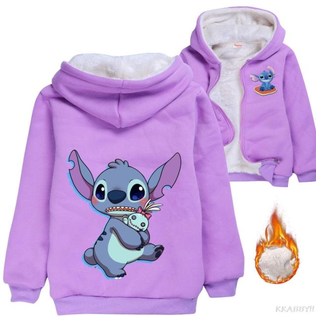 Chaqueta peluda Stitch niños