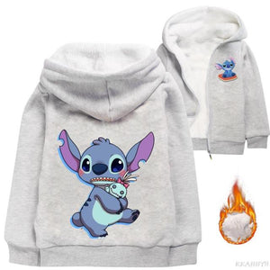 Chaqueta peluda Stitch niños