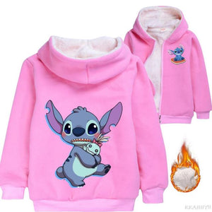 Chaqueta peluda Stitch niños