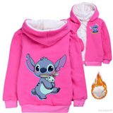 Chaqueta peluda Stitch niños