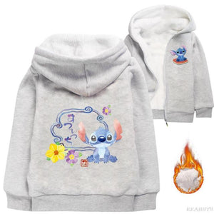 Chaqueta peluda Stitch niños