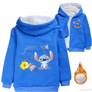 Chaqueta peluda Stitch niños