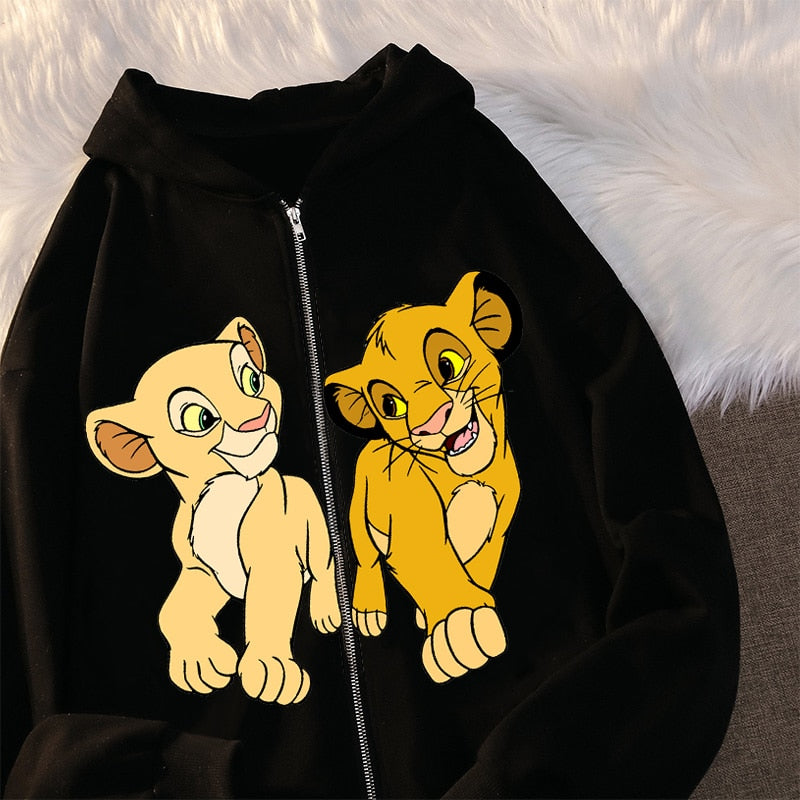 Sudadera cremallera Hoodie Rey Leon