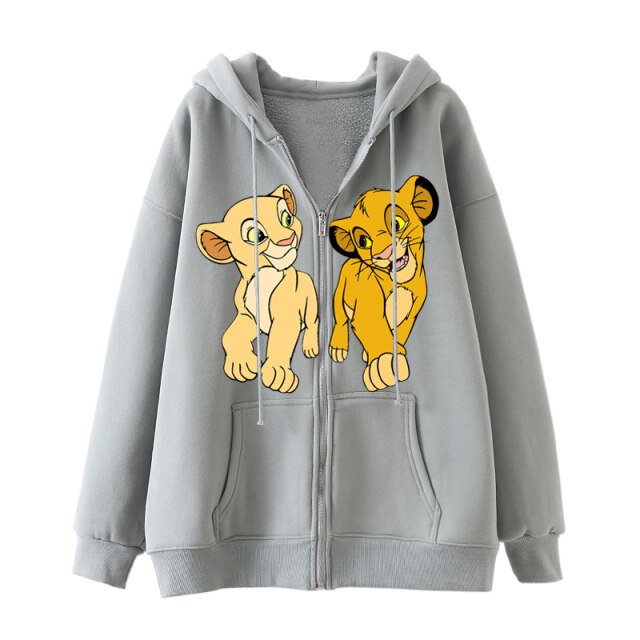 Sudadera cremallera Hoodie Rey Leon