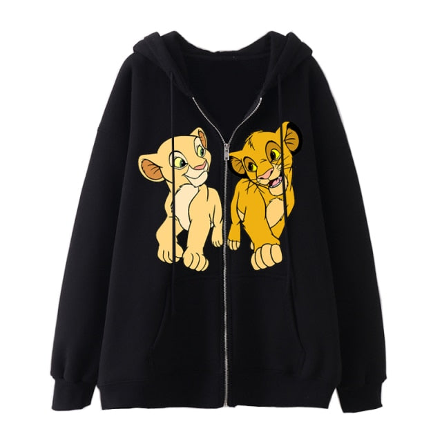 Sudadera cremallera Hoodie Rey Leon