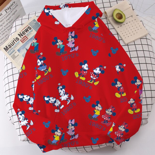 Sudadera Hoodie Kawaii Mickey Mouse Minnie