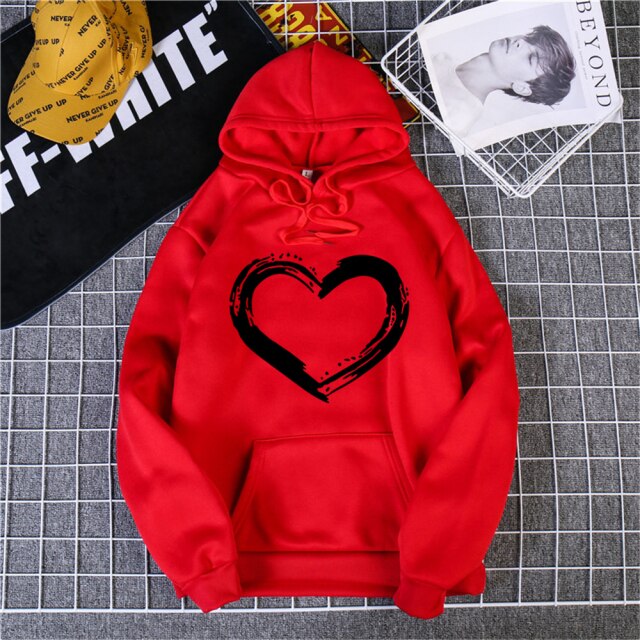 Sudadera Hoodie / Camiseta corazon pareja