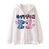 Chaqueta cremallera tipo sudadera Stitch Angela