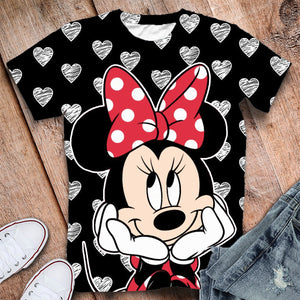 Camiseta manga corta estampada Minnie Mouse edición San Valentin