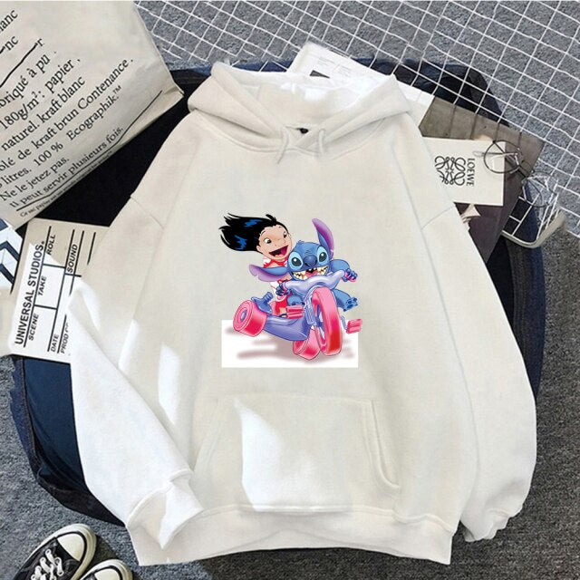 Sudadera Hoodie Lilo & Stitch Kawaii