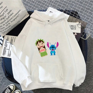 Sudadera Hoodie Lilo & Stitch Kawaii