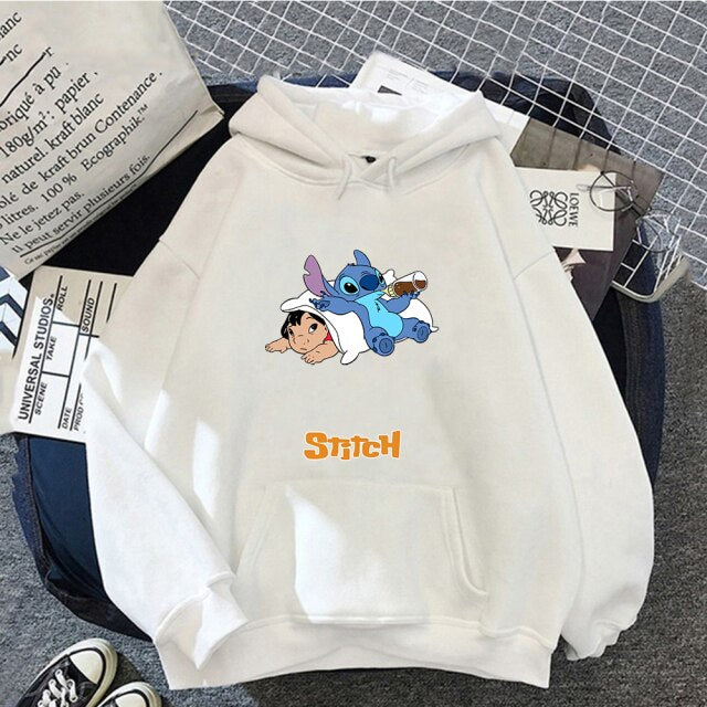 Sudadera Hoodie Lilo & Stitch Kawaii