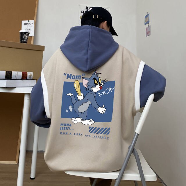 Sudadera Hoodie Tom y Jerry