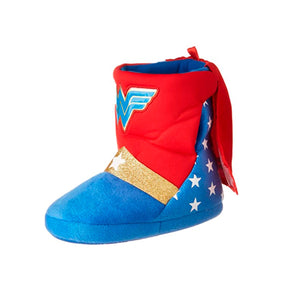 Zapatillas de casa wonderwoman superheroes tipo bota para niños