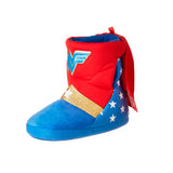 Zapatillas de casa wonderwoman superheroes tipo bota para niños