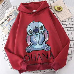 Sudadera Hoodie Stitch Ohana unisex