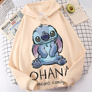 Sudadera Hoodie Stitch Ohana unisex