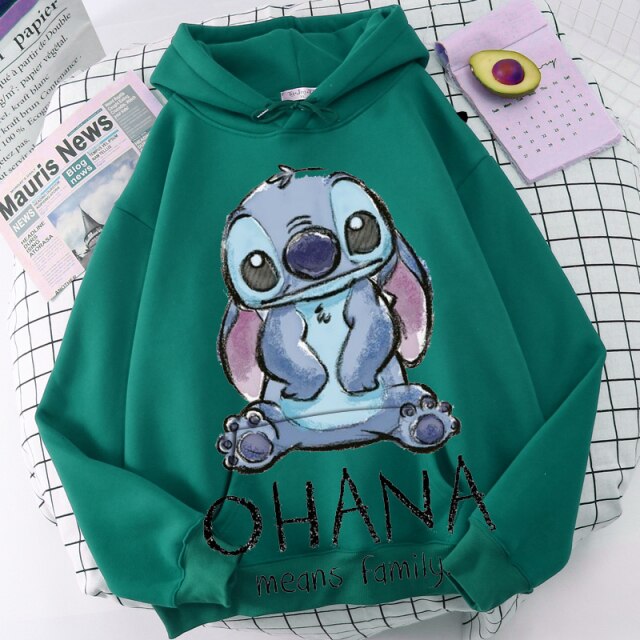 Sudadera Hoodie Stitch Ohana unisex