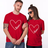 Camiseta parejas San Valentin