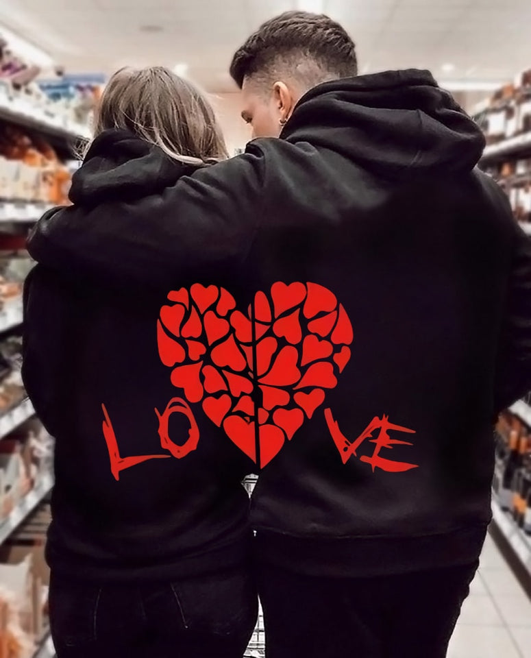 Sudadera Hoodie parejas Love