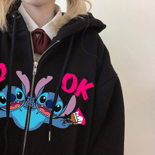 Chaqueta tipo sudadera Stitch unisex