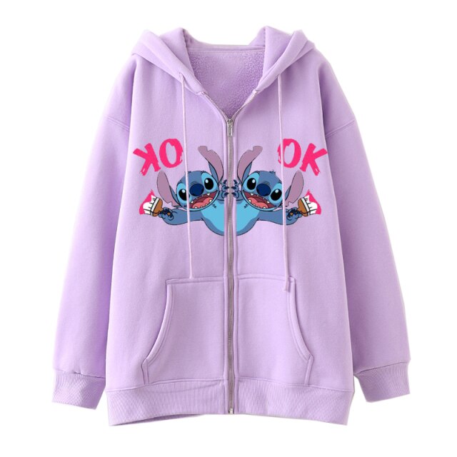 Chaqueta tipo sudadera Stitch unisex