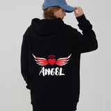 Sudadera Hoodie Angel y Demonio parejas