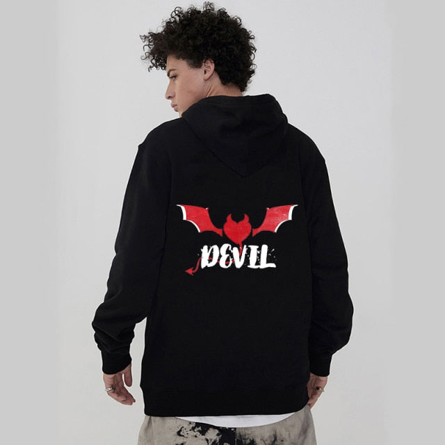 Sudadera Hoodie Angel y Demonio parejas