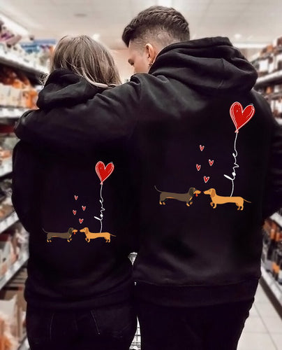 Sudadera Hoodie perritos y corazon