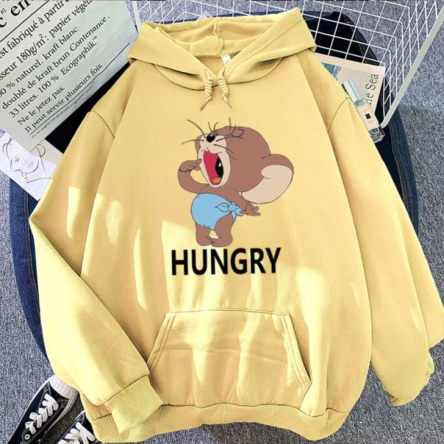 Sudadera Hoodie Tom y Jerry edición Hungry deluxe varios colores